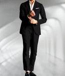 Green Linen Male Suits Wedding Tuxedo Business Fashion Blazer Sets Custom Made Two Pieces (Jacket+Pants) Conjuntos De Chaqueta