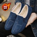 Sapato masculino de camurça vermelha, mocassim de couro macio, sapatos baixos casuais confortáveis, moda primavera, novo, 2023