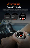 NOVO 2026 Smartwatch GPS Militar para Atividades ao Ar Livre com Mapa Offline, GPS L1+L2 de Banda Dupla, Bússola, Ciclismo, Corrida, Natação, Monitor de Frequência Cardíaca e 10ATM