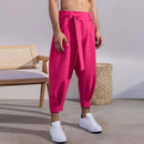 Calças Baggy Masculinas de Primavera, Moda Casual, Qualidade Premium, Cor Sólida, Joggers Oversized, Calças Harem da Moda 2026 Novas S-3XL