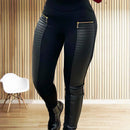 Pantalon Femme Feminino Preto Emendado   Calças femininas finas sexy calças casuais roupas de inverno feminina mulher pantaloni donna