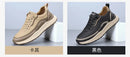 Mocassins masculinos de couro, confortáveis, respiráveis, leves, antiderrapantes, à prova d'água, sapatos casuais para atacado