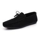 Sapato masculino de camurça vermelha, mocassim de couro macio, sapatos baixos casuais confortáveis, moda primavera, novo, 2023