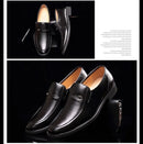 Homens de couro sapatos formais marca de luxo 2023 mocassins masculinos vestido respirável deslizamento em sapatos de condução pretos plus size 38-44