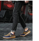 Melhor venda sapatos casuais masculinos vulcanizados mocassins de trabalho malha leve homem sapatos esportivos sapatos de lona para homem