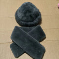 Luxury Faux Fur Hat & Scarf Set - Warm Elegant Versatile for Winter Cold Commute High-end Holiday Party