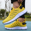 Novo verão sola macia tênis de corrida dos homens malha respirável sapatos casuais confortáveis moda versátil sapatos de exercício ao ar livre