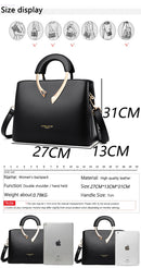 2026 novo estilo crossbody saco médio mãe saco lichia padrão grande macio plutônio fechamento com zíper uso diário moda senhoras bolsa sac