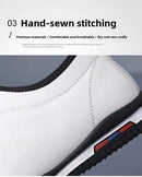 Sapatos Casuais Masculinos Confortáveis e Respiráveis, Sola Macia, Ultra-Couro, Novo Estilo Primavera 2026, Bico Redondo, Salto Baixo