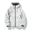 Primavera outono jaquetas casuais masculinas esportes à prova de vento à prova dwindproof água com capuz outwear casacos moda sólida zíperes ao ar livre casal jaqueta