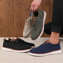 Moda avant garde sapatos esportivos masculinos malha respirável aparência na moda sapatos planos versátil rua sapatos casuais