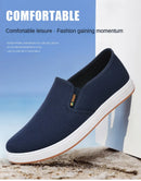 Tênis de lona masculino casual deslizamento vulcanizado leve sapatos planos acessível frete grátis