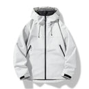 Primavera outono jaquetas casuais masculinas esportes à prova de vento à prova dwindproof água com capuz outwear casacos moda sólida zíperes ao ar livre casal jaqueta